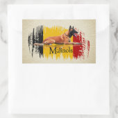 Malinois - Belgischer Hirte - Mechelaar - Maligato Rechteckiger Aufkleber (Tasche)