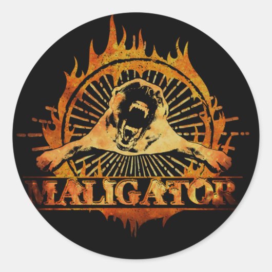 Malinois - Belgischer Hirte - Mechelaar - Maligato Runder Aufkleber (Vorderseite)