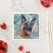 Malinois - belgischer Hirte - Mechelaar Serviette (Beispiel)