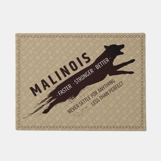 Malinois - belgischer Schäfer - Mechelaar Fußmatte (Vorderseite)