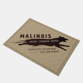 Malinois - belgischer Schäfer - Mechelaar Fußmatte (Schrägansicht)