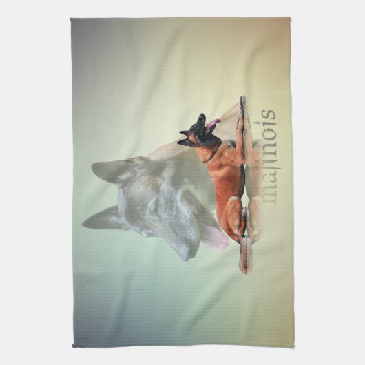 Malinois - belgischer Schäfer - Mechelaar - Handtuch (Vertikal)