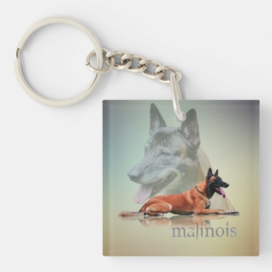 Malinois - belgischer Schäfer - Mechelaar - Schlüsselanhänger (Vorderseite)