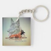 Malinois - belgischer Schäfer - Mechelaar - Schlüsselanhänger (Rückseite)