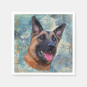Malinois - belgischer Schäfer - Mechelaar Serviette