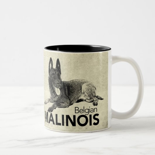 Malinois - belgischer Schäfer - Mechelaar - Zweifarbige Tasse (Rechts)