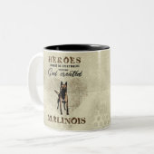 Malinois - belgischer Schäfer - Mechelaar Zweifarbige Tasse (Vorderseite Links)
