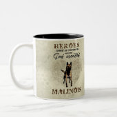 Malinois - belgischer Schäfer - Mechelaar Zweifarbige Tasse (Links)