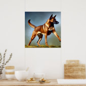 Malinois Belgium Shepherd Dog Poster (Küche)