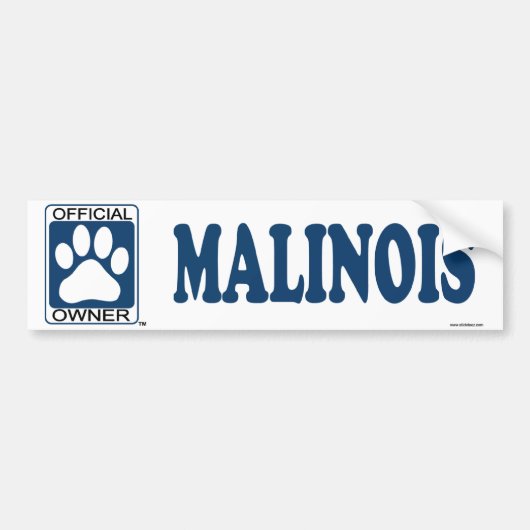 Malinois Blau Autoaufkleber (Vorne)