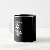 Malinois der Belgier der Welt beste Mama Zweifarbige Tasse (Vorderseite Links)