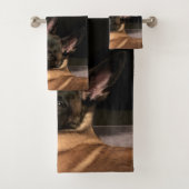 Malinois Dog Badhandtuch Set (Insitu)