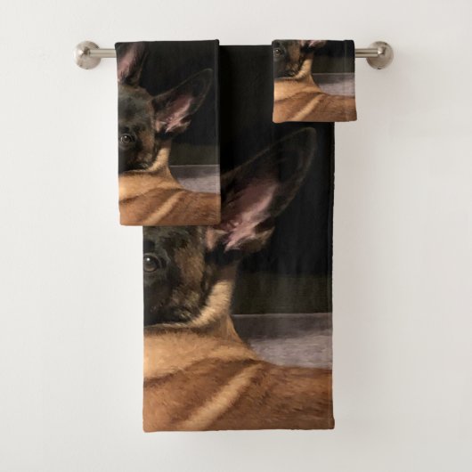 Malinois Dog Badhandtuch Set (Insitu)