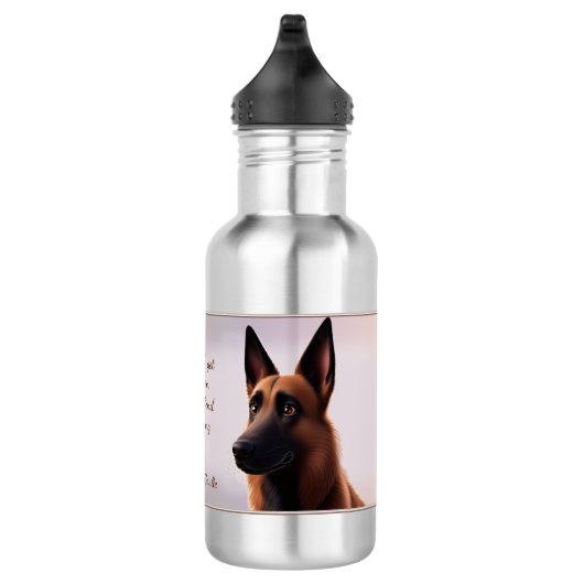 Malinois Dog Edelstahlflasche (Rechts)
