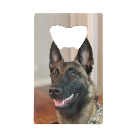 Malinois Dog Geldbeutel Flaschenöffner (Vorderseite)