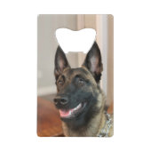 Malinois Dog Geldbeutel Flaschenöffner (Rückseite)