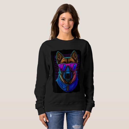 Malinois Dog K9 Sweatshirt (Vorne ganz)