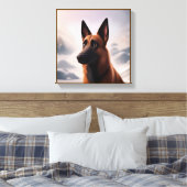 Malinois Dog Leinwanddruck (Insitu (Schlafzimmer))