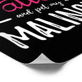 Malinois Dog Lover Tattoo Funny Dog Mama Geschenk  Poster (Ecke)