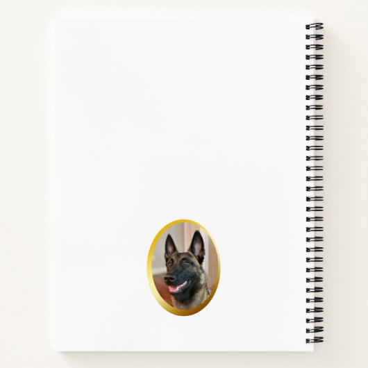 Malinois Dog Notizblock (Rückseite)
