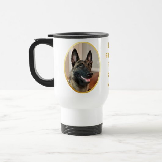 Malinois Dog Reisebecher (Links)