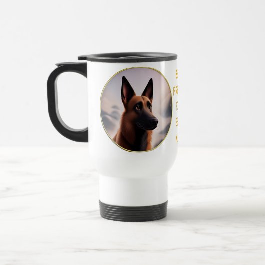 Malinois Dog Reisebecher (Links)