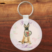 Malinois Heart Mom Schlüsselanhänger (Vorderseite)
