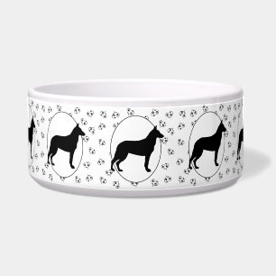 Malinois Hearts und Pawprints Napf