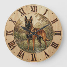 Malinois Hunde Wanduhr – Wohnungsdekoration