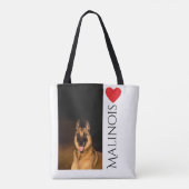 Malinois Liebhaber-Taschen-Tasche Tasche (Rückseite)