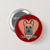 Malinois Lover Button (Vorne & Hinten)