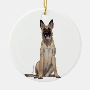 Malinois-Ornament Keramik Ornament