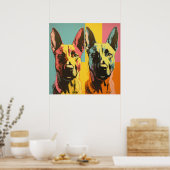 Malinois POP ART 2 Poster (Küche)