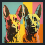 Malinois POP ART 2 Poster<br><div class="desc">Die Grafik zeigt einen Malinois-Hund im Pop-Kunststil,  der seine Energie und sein Charisma durch kühne Farben einfängt</div>