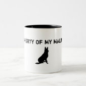 Malinois Schale Zweifarbige Tasse (Mittel)