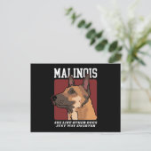 Malinois sind schlauer belgische Malinois Postkarte (Stehend Vorderseite)