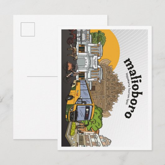 Malioboro Yogyakarta Postkarte (Vorne/Hinten)