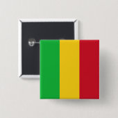 malische Flagge Button (Vorne & Hinten)