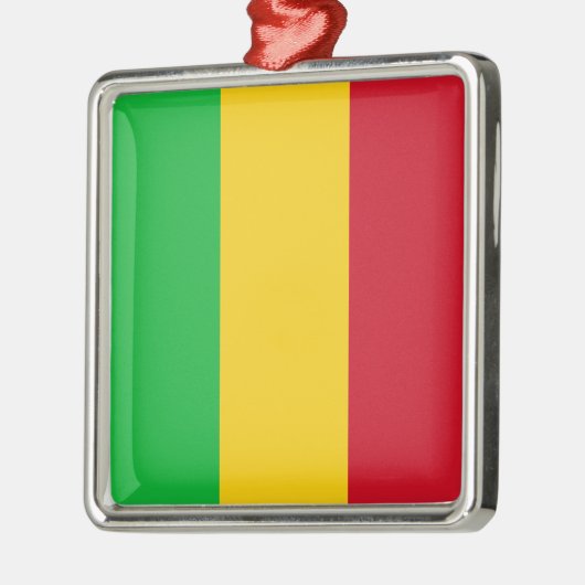 Malische Flagge (Mali, Afrika) Ornament Aus Metall (Links)
