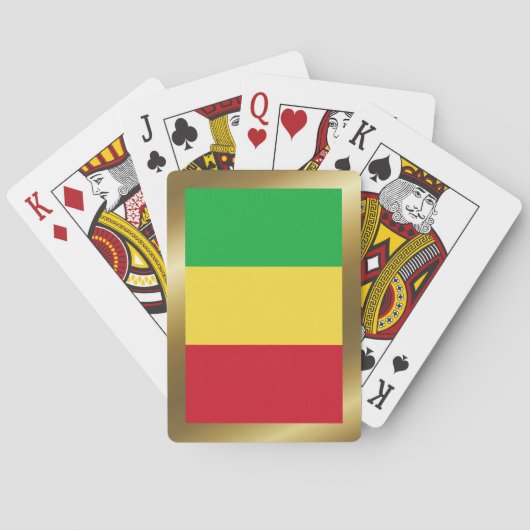 Malische Flagge Spielkarten (Rückseite)