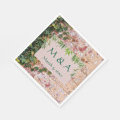 Malkstein Green Ivy Hochzeit Luncheon Napkins Serviette (Ecke)