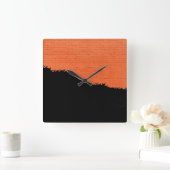Malksteinwand Quadratische Wanduhr (Zuhause)