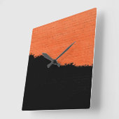 Malksteinwand Quadratische Wanduhr (Winkel)
