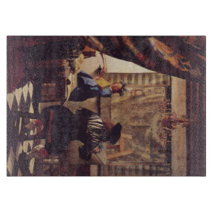 Malkunst von Johannes Vermeer Schneidebrett