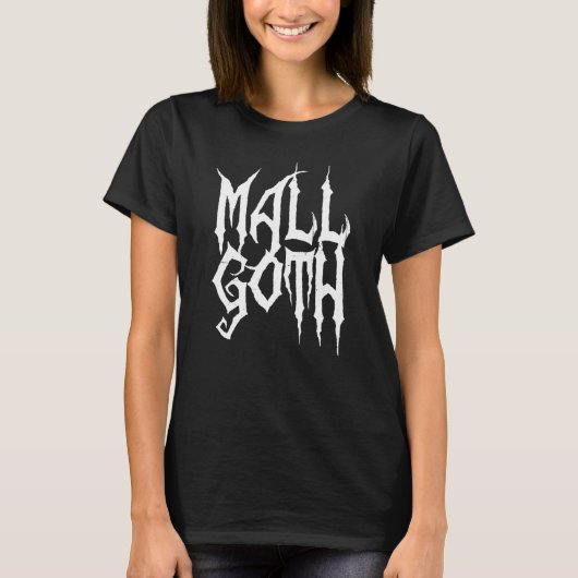 Mall Goth Gothic Y2k Ästhetik 90er Halloween Alt T-Shirt (Vorderseite)