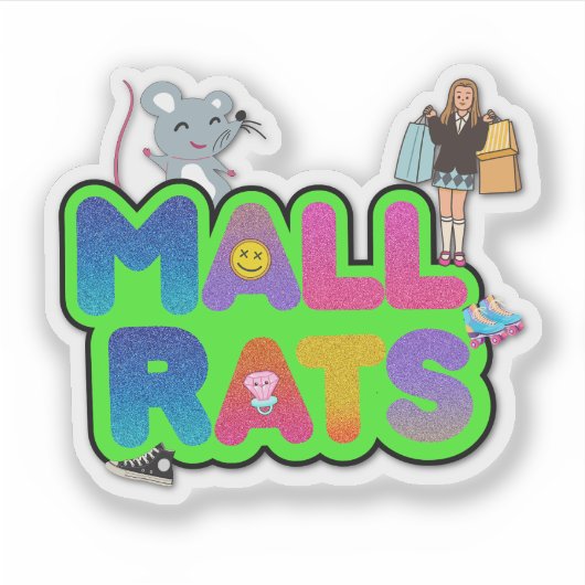 Mall Ratz Logo Sticker (Vorderseite)