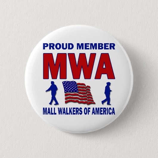 MALL-WANDERER VON AMERIKA BUTTON (Vorderseite)