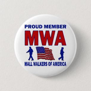 MALL-WANDERER VON AMERIKA BUTTON