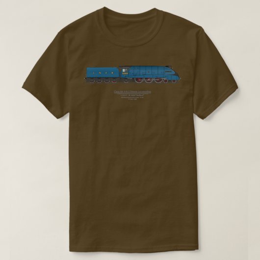 Mallard 1938 Geschwindigkeitsrekord 126 MPH 1 T-Shirt (Design vorne)