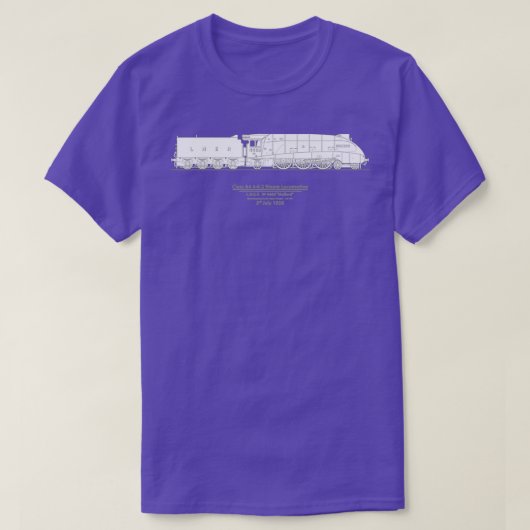 Mallard 1938 Geschwindigkeitsrekord 126 MPH T-Shirt (Design vorne)